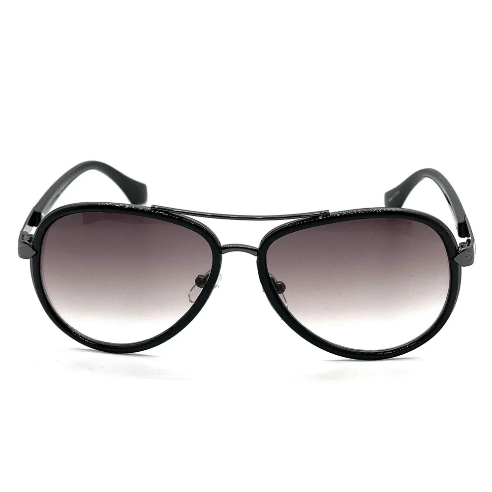 Aviator Sunglasses Men Silver Frame Black Lens Fashion Sun Glasses Trendy Lentes